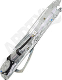 APDTY 177525 Window Regulator, Rear Driver Side, Power