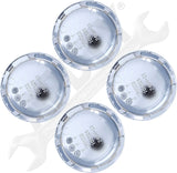 APDTY 177618 Center Wheel Cap Kit Chrome