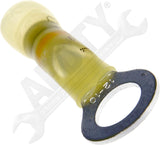 APDTY 177686 Solder And Seal Ring Terminal Yellow 5/16 Inch 12-10 Gauge