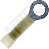 APDTY 177686 Solder And Seal Ring Terminal Yellow 5/16 Inch 12-10 Gauge