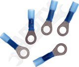 APDTY 177687 Solid And Seal Ring Terminal Blue 5/16 Inch 16-14 Gauge
