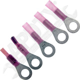 APDTY 177688 Solder And Seal Slide Terminal - Female Blue 1/4 Inch 16-14