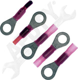APDTY 177688 Solder And Seal Slide Terminal - Female Blue 1/4 Inch 16-14