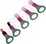 APDTY 177688 Solder And Seal Slide Terminal - Female Blue 1/4 Inch 16-14