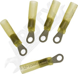 APDTY 177689 Solder And Seal Ring Terminal Yellow #10 - 12-10 Gauge