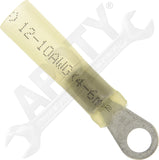 APDTY 177689 Solder And Seal Ring Terminal Yellow #10 - 12-10 Gauge