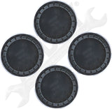 APDTY 177700 Center Wheel Cap Kit Brushed Aluminum