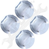 APDTY 177703 Center Wheel Cap Kit Chrome