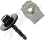 APDTY 177887 Fender Liner Bumper Cover Screw With U-Nut Kit