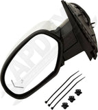 APDTY 177951 Side View Mirror; Left (Driver Side); Chrome; Replaces 20756774