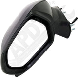 APDTY 177953 Side View Mirror; Left; Compatible With 2018-2024 Toyota Camry