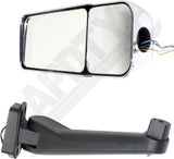 APDTY 177961 Side View Mirror; Right; Power Adjust, Manual Folding, Heated