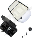 APDTY 177965 Side View Mirror; Left; Power Adjust, Manual Folding, Heated
