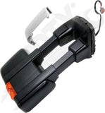 APDTY 177966 Side View Towing Mirror; Right; Paintable & Chrome Cap