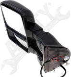 APDTY 178056 Side View Tow Mirror; Left; Replaces 9C3Z17683LA-PFM, DC3Z17683CA