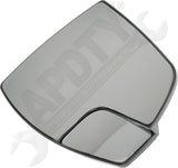 APDTY 178114 Door Mirror Glass Non-Heated With Backing Plate