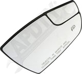 APDTY 178115 Door Mirror Glass Heated With Backing Plate Right