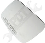 APDTY 178119 Door Mirror Glass Heated With Backing Plate