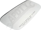 APDTY 178124 Door Mirror Glass Heated With Backing Plate
