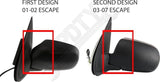 APDTY 178258 Side View Mirror; Left; 2nd Design; Replaces 3L8Z17683MAA