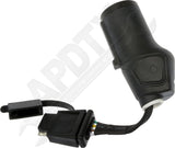 APDTY 178584 7-Blade Vehicle Side To 4-Flat Trailer Side Flex Adapter