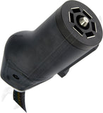 APDTY 178584 7-Blade Vehicle Side To 4-Flat Trailer Side Flex Adapter