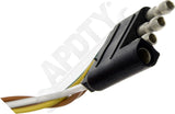 APDTY 178599 4-Flat Vehicle Side To Open Wire Y-Harness 25 Foot