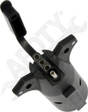 APDTY 178600 7-Blade Vehicle Side To 4-Flat Trailer Side Adapter