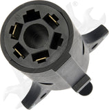 APDTY 178600 7-Blade Vehicle Side To 4-Flat Trailer Side Adapter