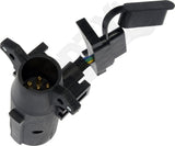 APDTY 178609 7-Blade Vehicle Side To 6-Way Round & 5-Flat Adapter