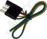 APDTY 178646 4-Flat Trailer Side Connector 12 Inches