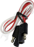 APDTY 178650 2-Flat Extension Connector 12 Inch