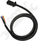 APDTY 178651 7-Blade Trailer Side Molded Connector With 6ft Cable