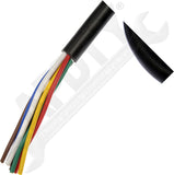 APDTY 178651 7-Blade Trailer Side Molded Connector With 6ft Cable