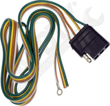 APDTY 178652 4-Flat Vehicle Side Connector 48 Inch