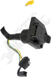 APDTY 178660 4-Flat Trailer Side To 7-Blade & Vehicle Side Connector