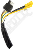APDTY 178660 4-Flat Trailer Side To 7-Blade & Vehicle Side Connector