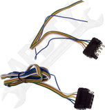 APDTY 178662 5-Flat Vehicle Side And Trailer Wiring Connectors (48"/12")