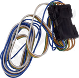 APDTY 178662 5-Flat Vehicle Side And Trailer Wiring Connectors (48"/12")