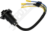 APDTY 178663 4-Flat Trailer Side To 7-Way Vehicle Side Adapter