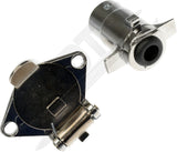 APDTY 178664 4-Way Round Vehicle Side And Trailer Side Connectors