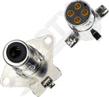 APDTY 178664 4-Way Round Vehicle Side And Trailer Side Connectors