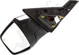 APDTY 179057 Side View Mirror; Left; Chrome, Puddle Lamp; Replaces 8G1Z17683E