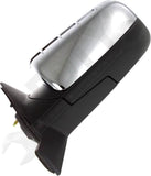 APDTY 179057 Side View Mirror; Left; Chrome, Puddle Lamp; Replaces 8G1Z17683E