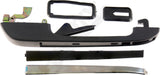 APDTY 193839205 Exterior Door Handle Fits Rear Left Black Chrome Center Trim