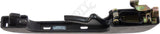 APDTY 193839205 Exterior Door Handle Fits Rear Left Black Chrome Center Trim