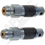 APDTY 23814 Brake Bleeder Screws - Speed Bleeders - 1/4-28 X 1 In.
