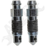 APDTY 23814 Brake Bleeder Screws - Speed Bleeders - 1/4-28 X 1 In.