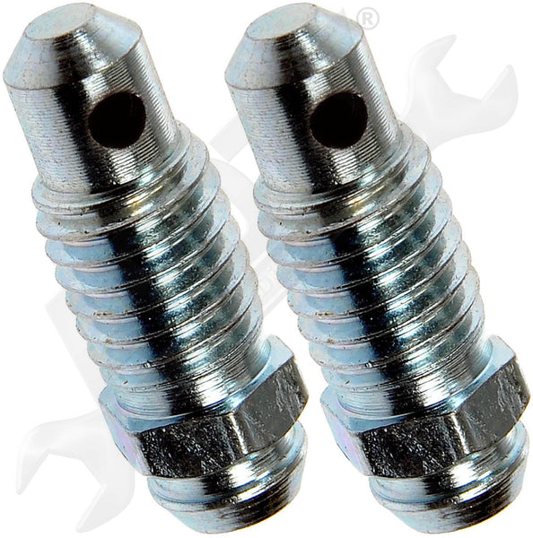 APDTY 24013 Brake Bleeder Screw Set M8-1.25 X 24mm (Pack Of 2)