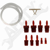 APDTY 24021 Master Cylinder Bleeder Kit - 22 In. Hose, Clip, And 6 Fittings